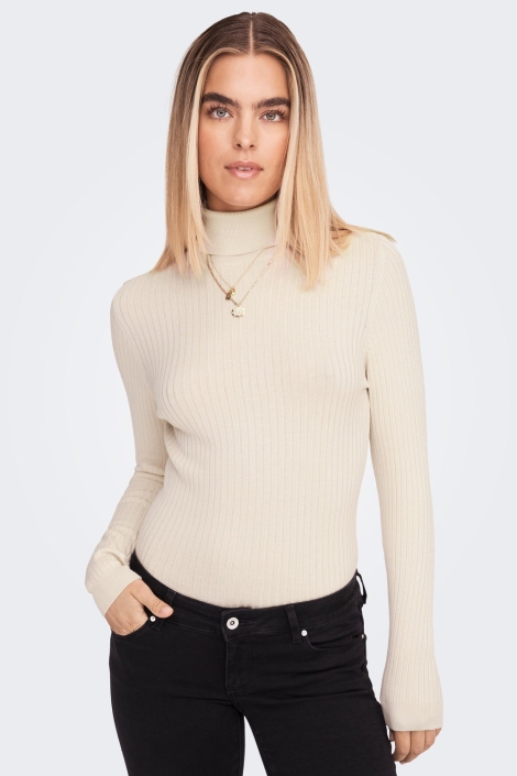 Only onlkarol l/s rollneck pullover knt